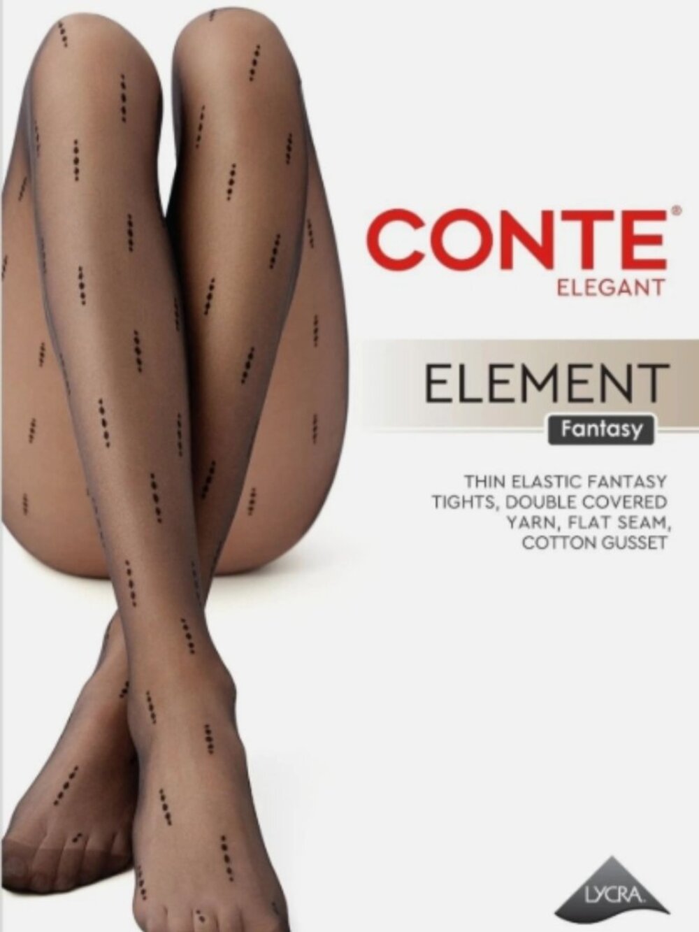 Conte Element 20 Den - Fantasy Women's Tights with Vertical Dotted Line Pattern